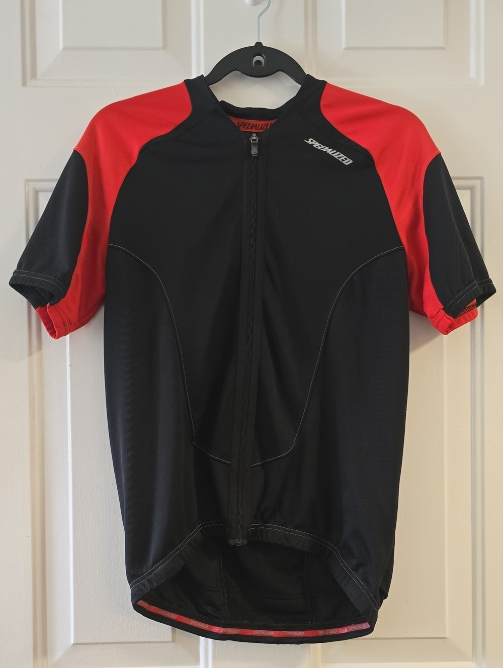 Specialized Black and Red Short Sleeve Cycling Jersey